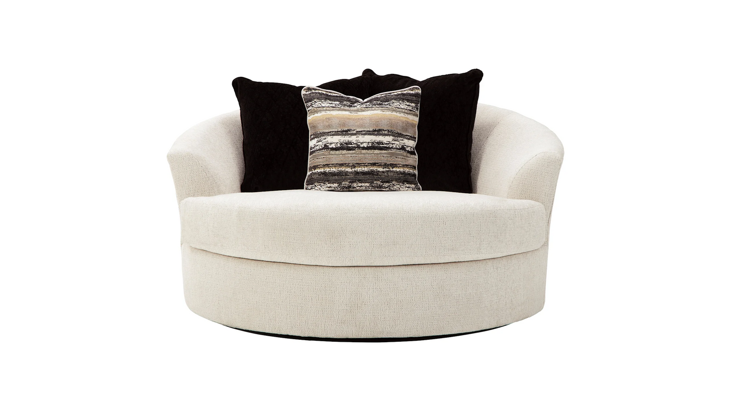 OVERSIZED ROUND SWIVEL CHAIR
