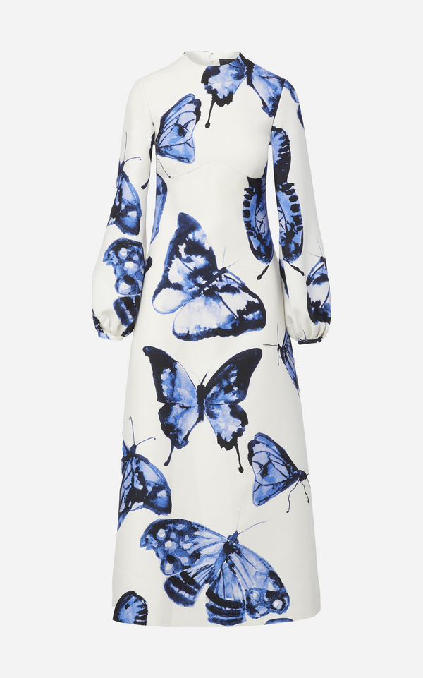 Butterfly Dress with Blouson Sleeves