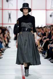 Christian Dior Crew Neck Flared Long Sleeves Plain Long Lace Elegant Style