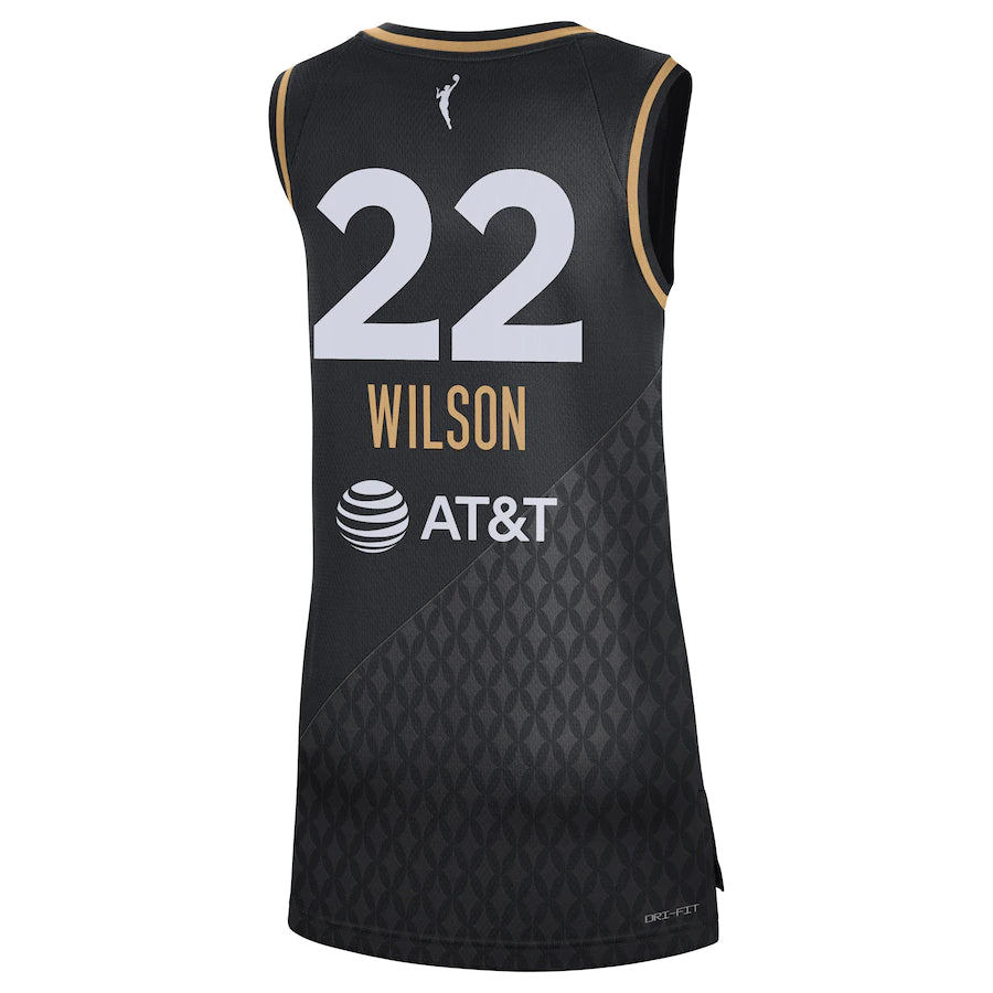 Women's Las Vegas Aces A'ja Wilson Nike Black Rebel Edition Jersey