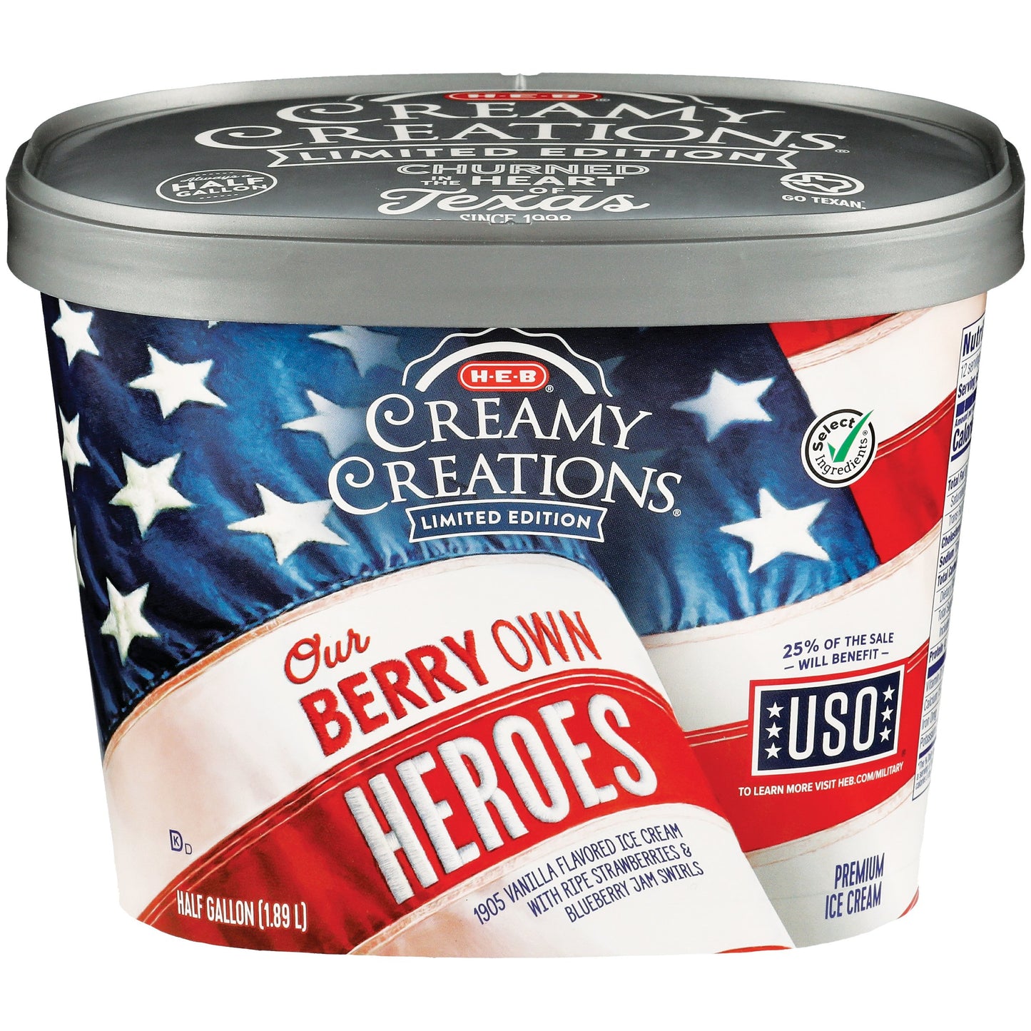 H‑E‑B Creamy Creations Our Berry Own Heroes Limited Edition Ice Cream