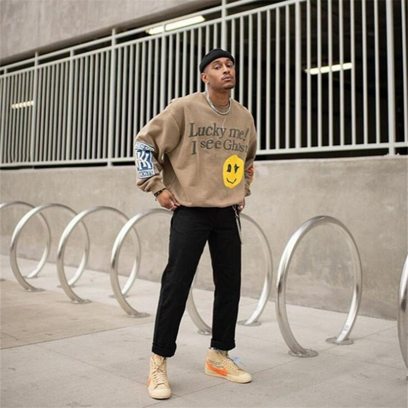 Kanye West Hoodies “Lucky me I see Ghosts”