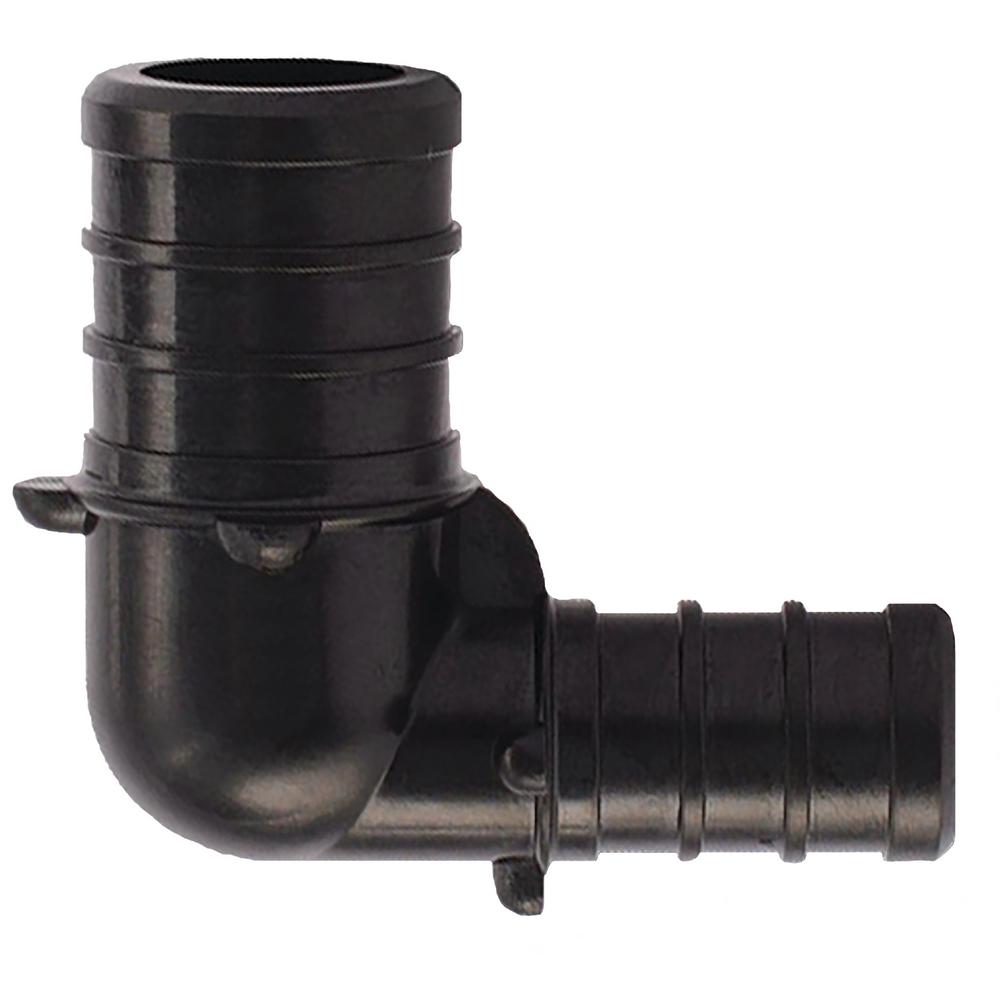 3/4 in. x 1/2 in. Plastic PEX Barb 90-Degree Elbow (5-Pack)