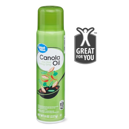 Great Value Canola Oil Non-Stick Cooking Spray 8 oz