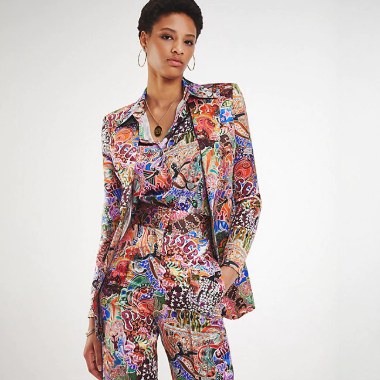 ZENDAYA SATIN BLAZER