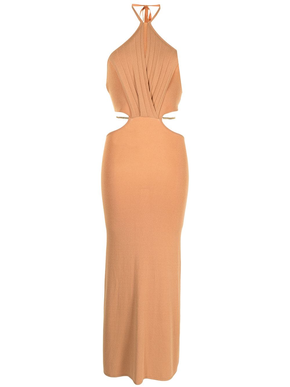 LIMITLESS CHAIN-DETAIL MIDI DRESS