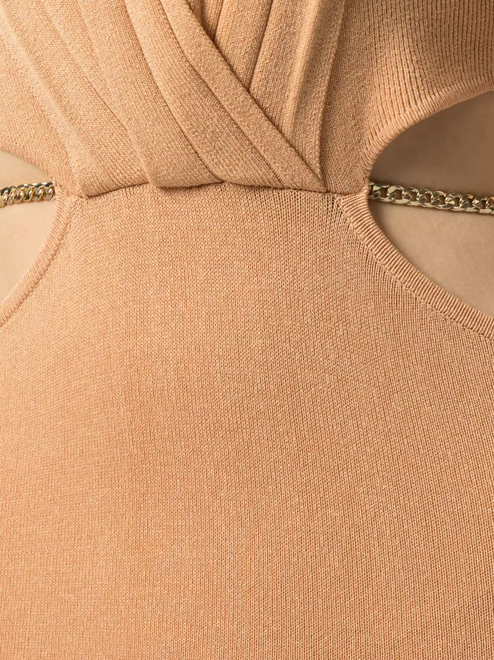 LIMITLESS CHAIN-DETAIL MIDI DRESS