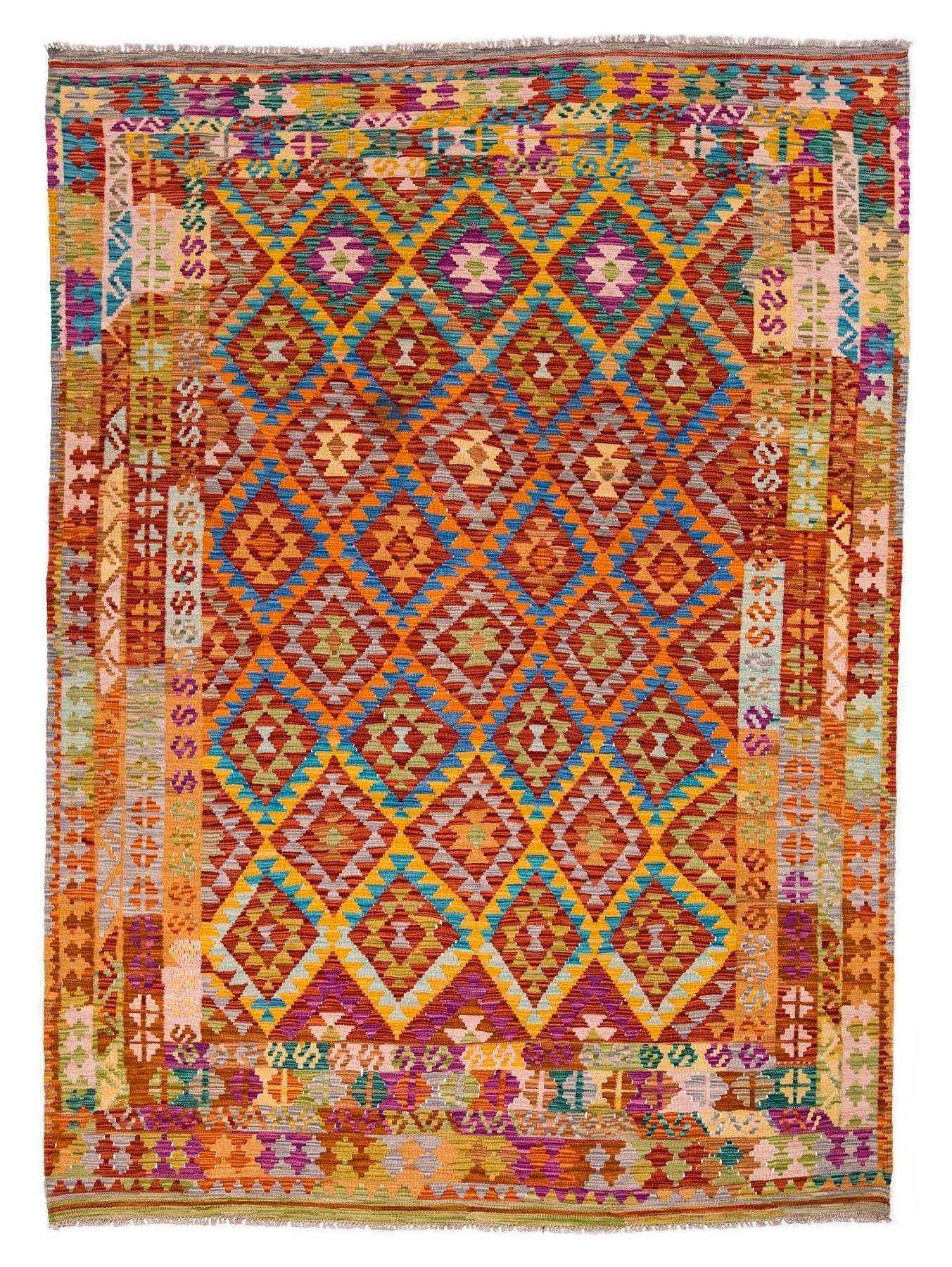 VIBRANT SOUTHWESTERN INSPO MAIMANA KILIM - NL19007