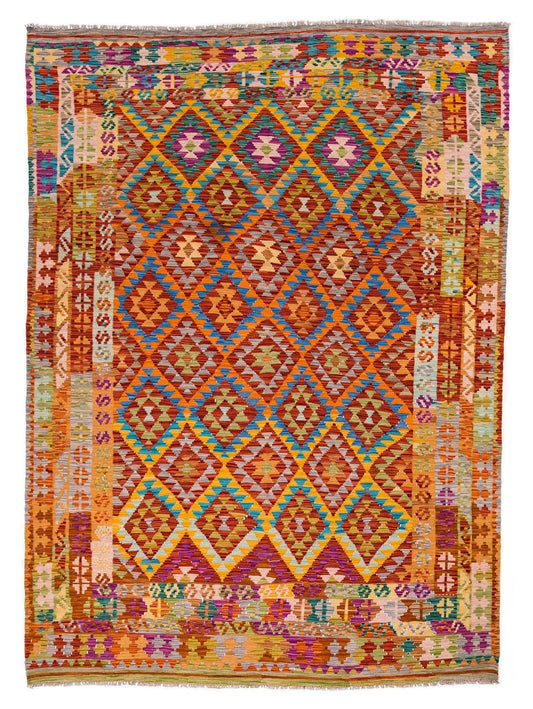 VIBRANT SOUTHWESTERN INSPO MAIMANA KILIM - NL19007