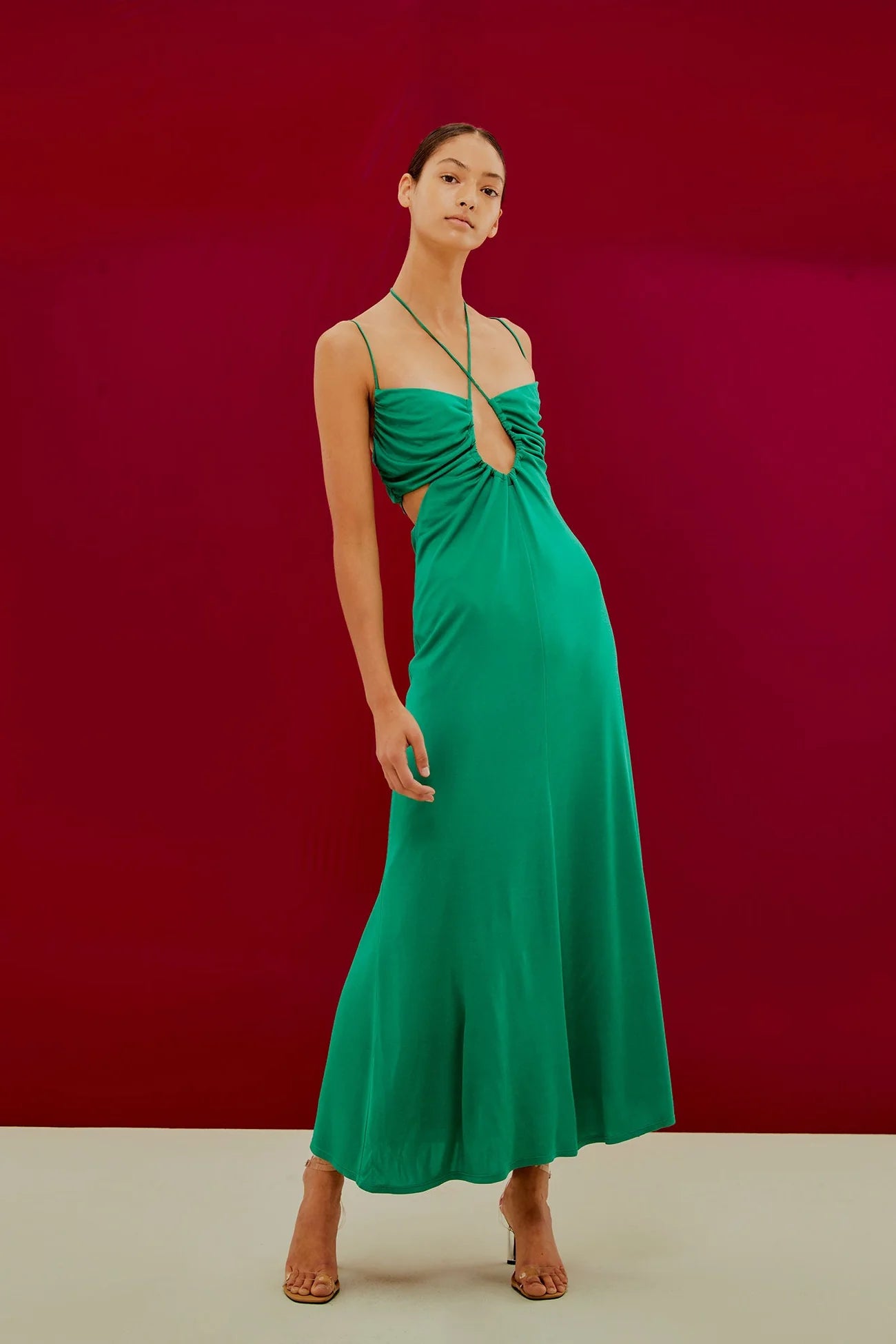 IMMORTAL COIL SLIP DRESS