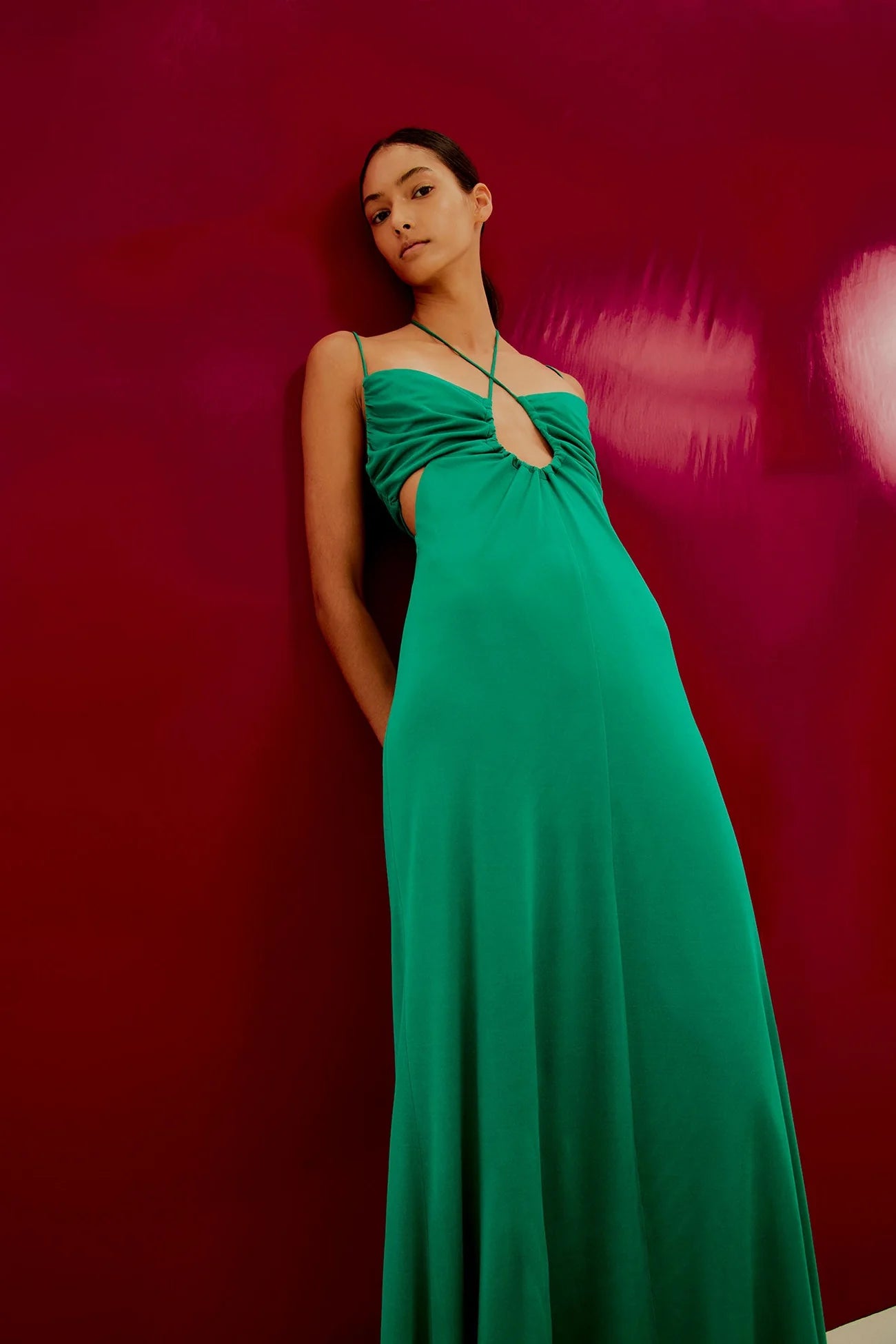 IMMORTAL COIL SLIP DRESS