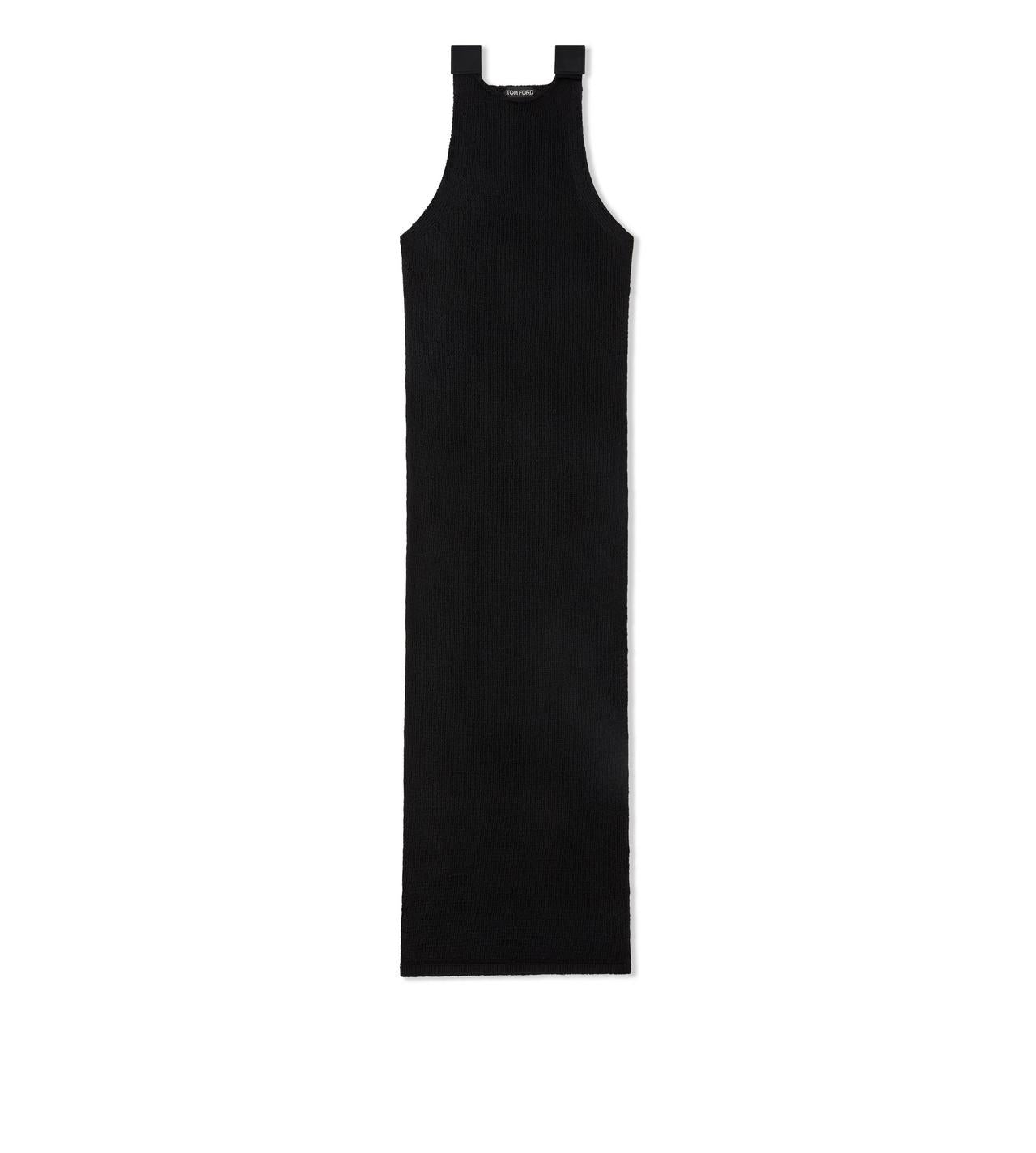 Open-back Knit Evening Dress