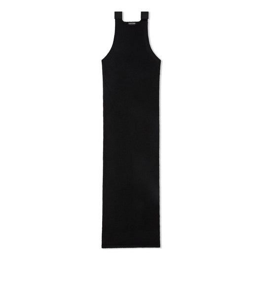 Open-back Knit Evening Dress