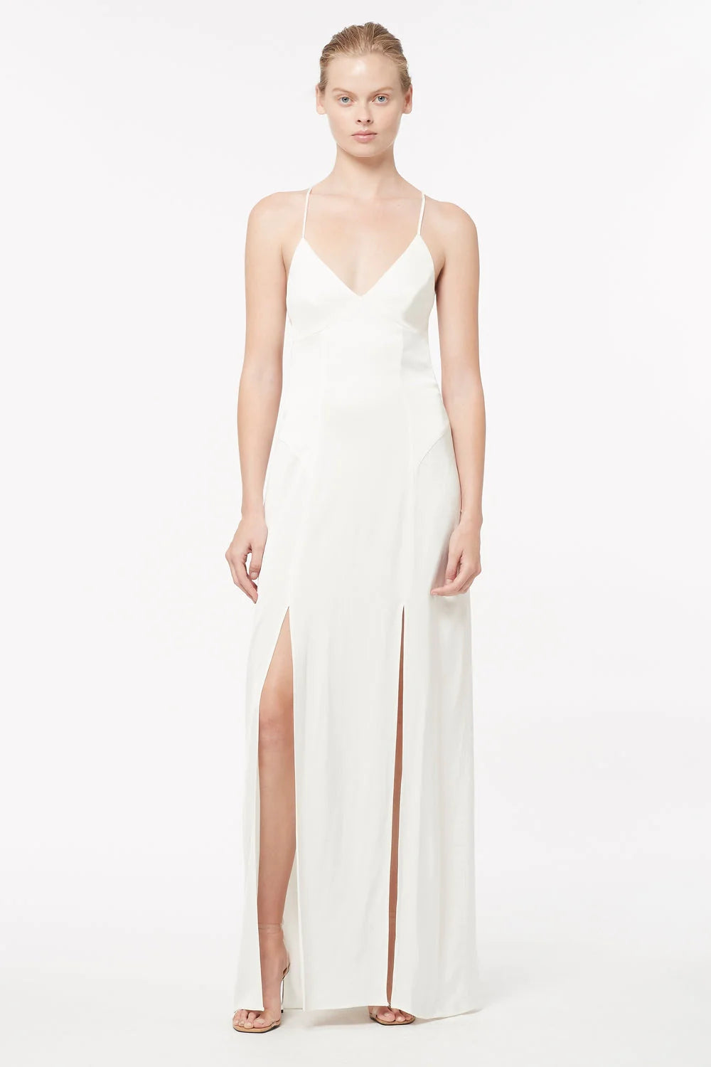 FACETIME MAXI SLIP DRESS