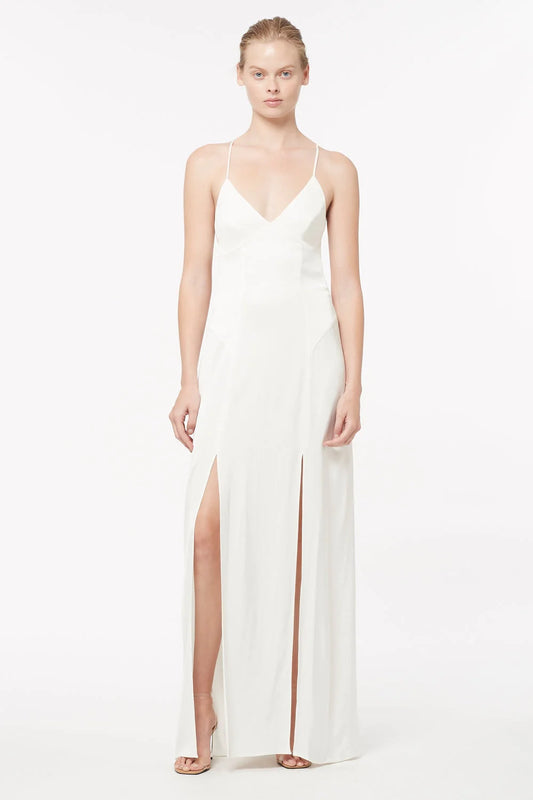 FACETIME MAXI SLIP DRESS