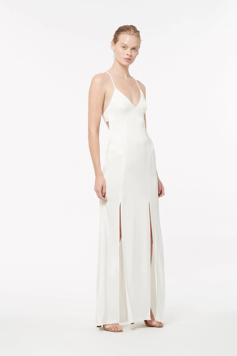 FACETIME MAXI SLIP DRESS