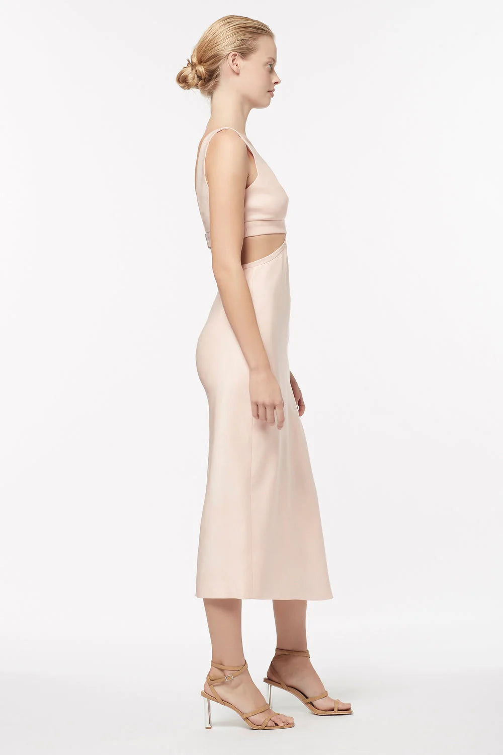 FORBIDDEN FRUIT MIDI CUT-OUT DRESS