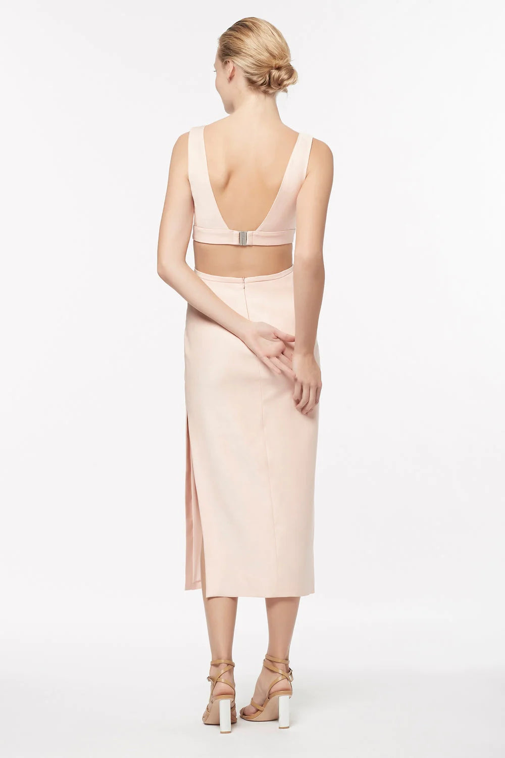 FORBIDDEN FRUIT MIDI CUT-OUT DRESS