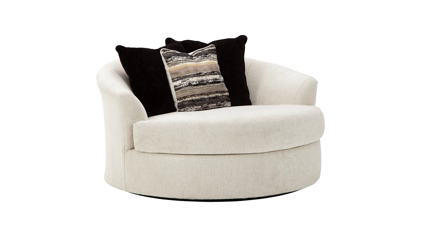 OVERSIZED ROUND SWIVEL CHAIR