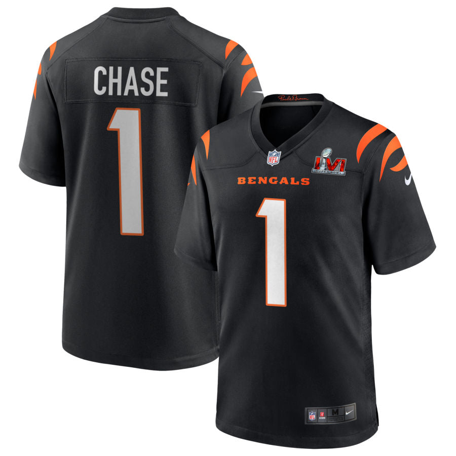 Men's Cincinnati Bengals Nike Black Custom Game Jersey