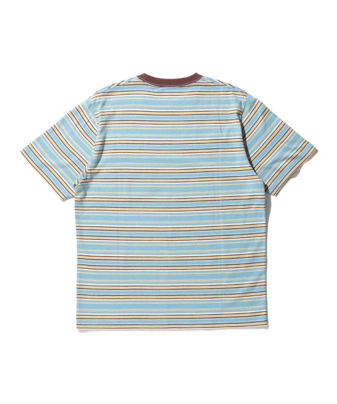 MULTI STRIPED POCKET T-SHIRT