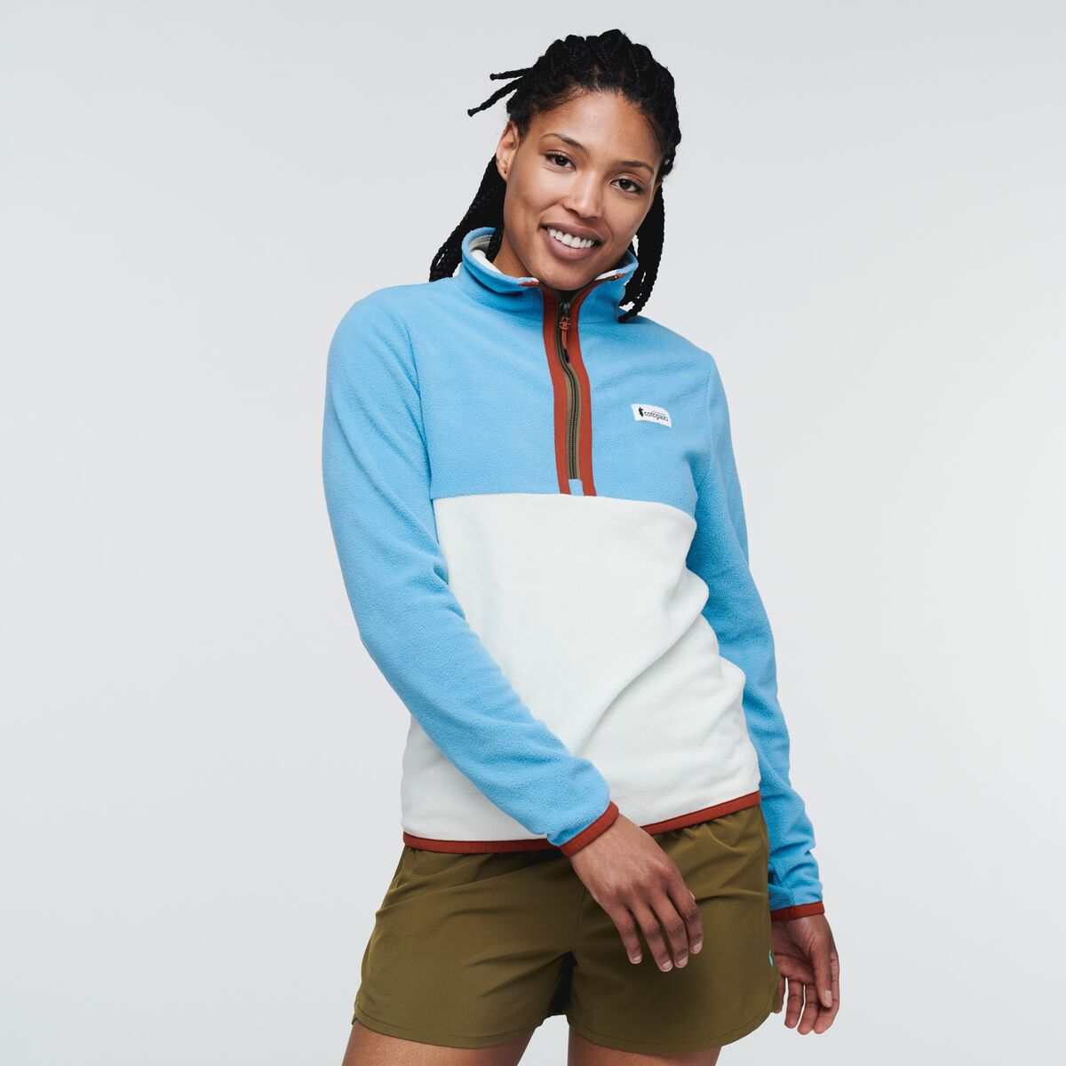 Amado Fleece Pullover - Women's, River/Bone, Model Callie