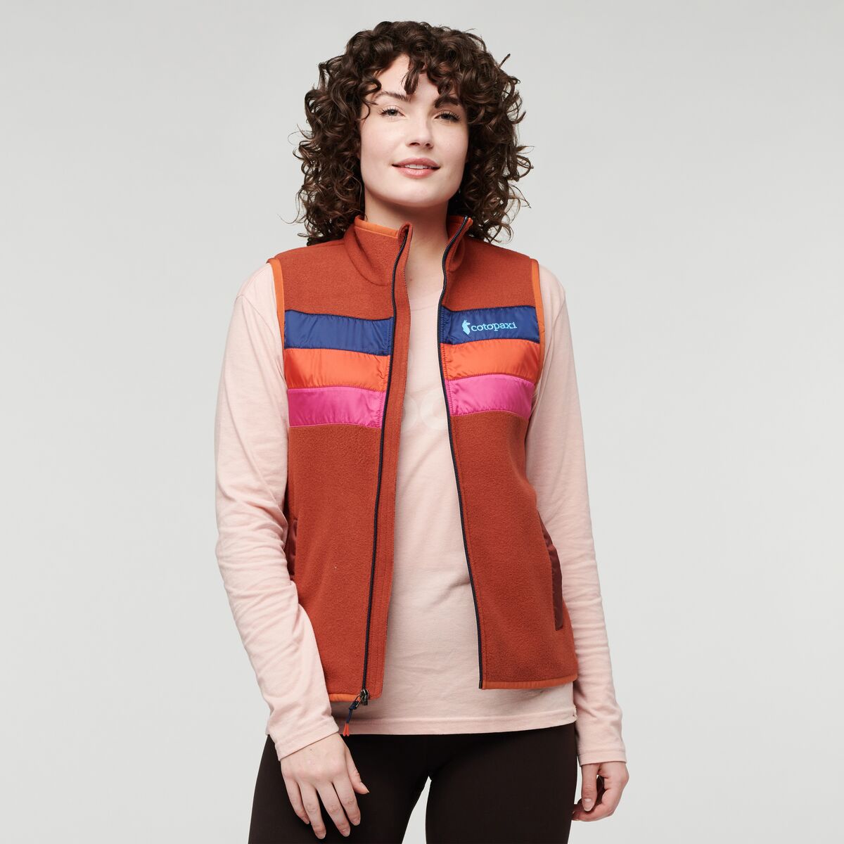 Teca Fleece Vest - Women's, Cajun Spice, Model Courtney