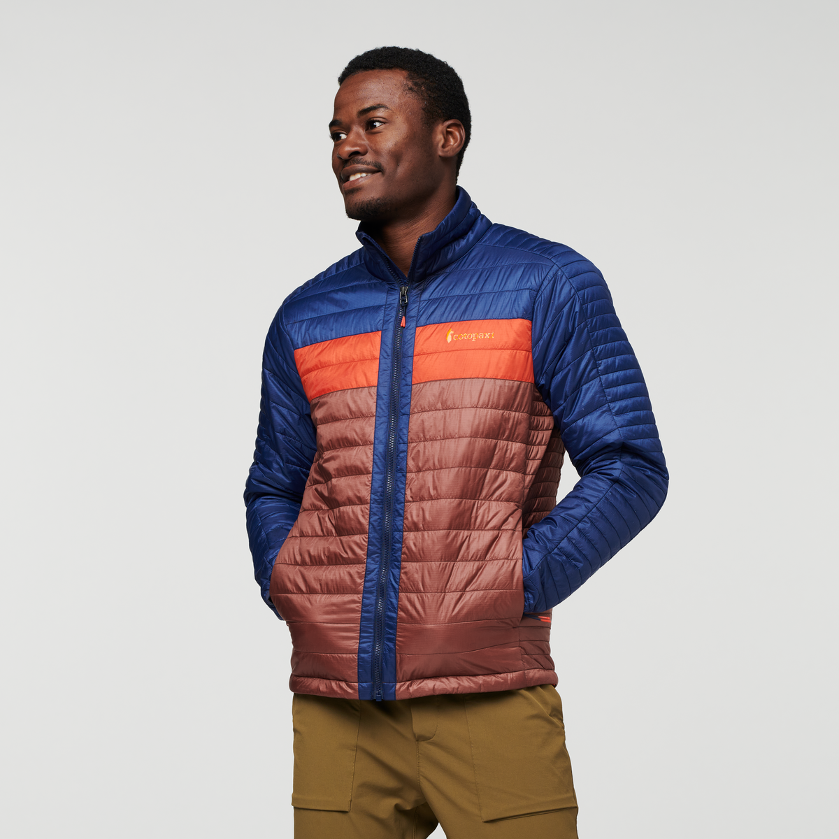 Capa Insulated Jacket - Men's, Maritime/Chestnut, Model Jeremy