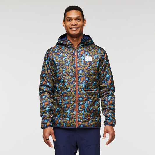 Teca Cálido Hooded Jacket - Print - Men's, Drop Cloth, Model Jason