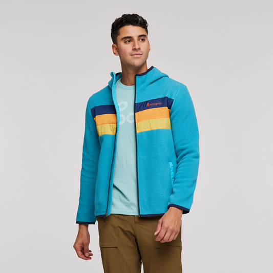 Teca Fleece Hooded Full-Zip Jacket - Men's, Cannonball, Model Munther