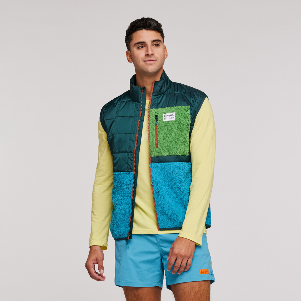 Trico Hybrid Vest - Men's, Deep Ocean/Poolside, Model Munther