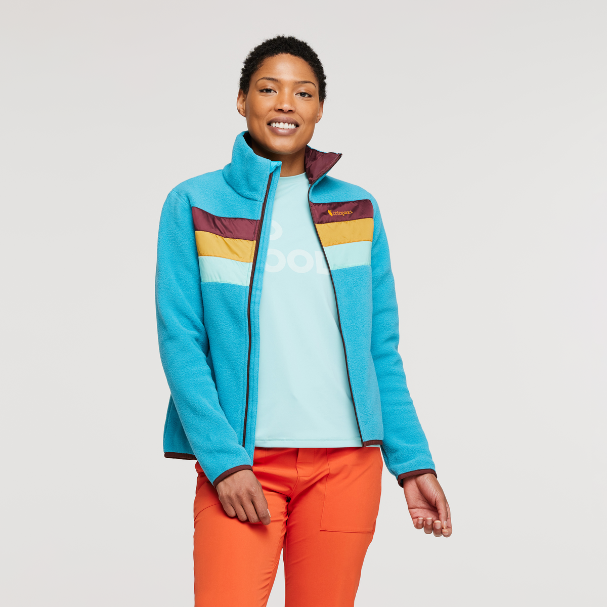 Teca Fleece Full-Zip Jacket - Women's, Bye Bye Blues, Model Callie