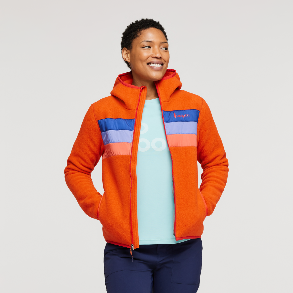 Teca Fleece Hooded Full-Zip Jacket - Women's, Feverish, Model Callie