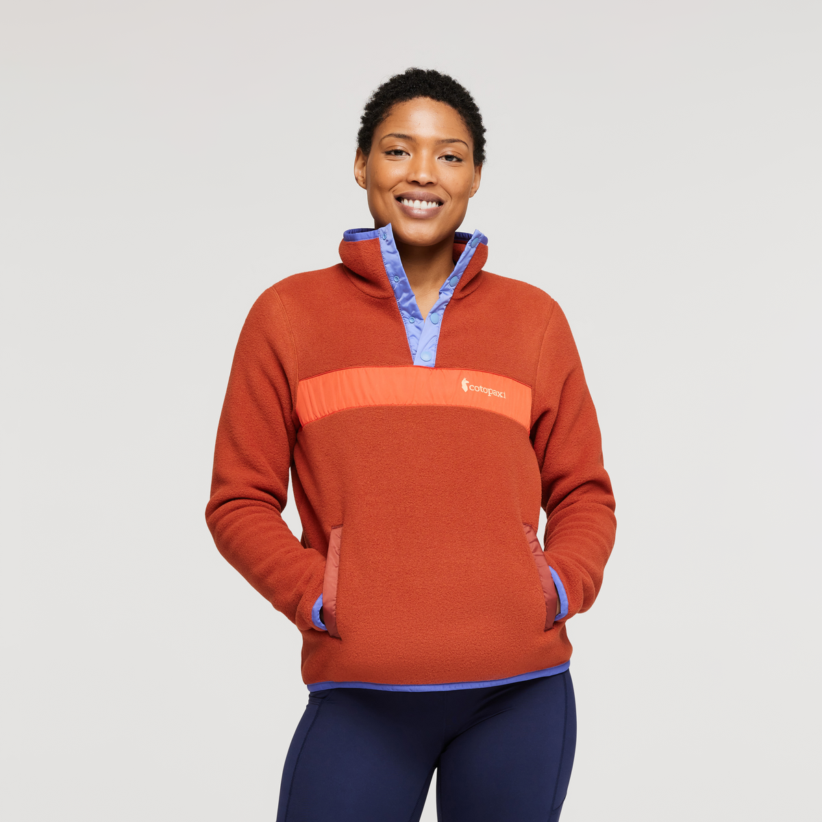 Teca Fleece Pullover - Women's, Dusty Trail, Model Callie