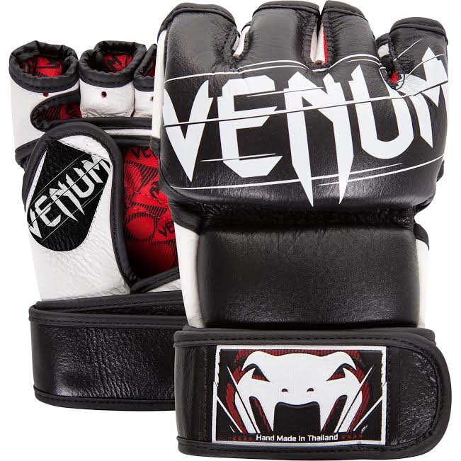 VENUM UNDISPUTED 2.0 MMA GLOVES - NAPPA LEATHER - BLACK