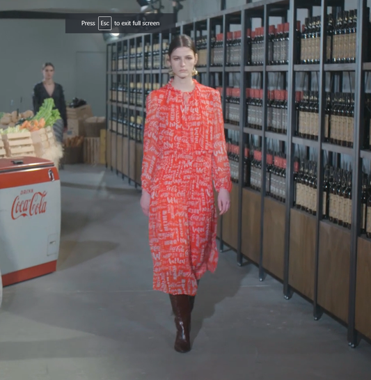 JASON WU Coca-Cola Silk Logo Dress