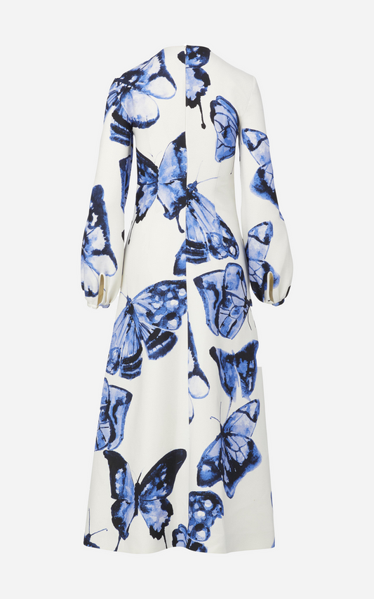 Butterfly Dress with Blouson Sleeves