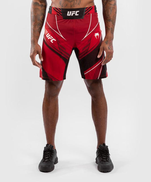 UFC VENUM AUTHENTIC FIGHT NIGHT MEN'S SHORTS - LONG FIT - RED