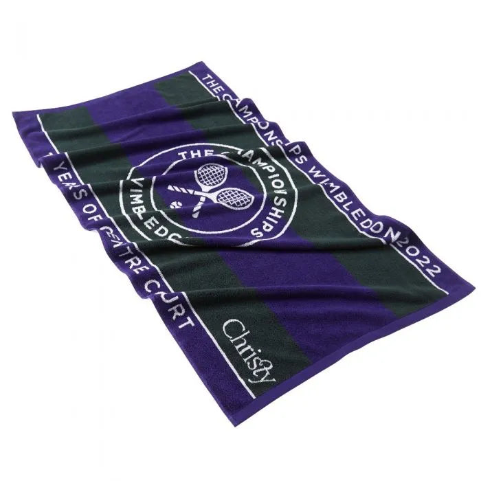 WIMBLEDON CHAMPIONSHIPS TOWEL 2022 - CLASSIC GREEN & PURPLE