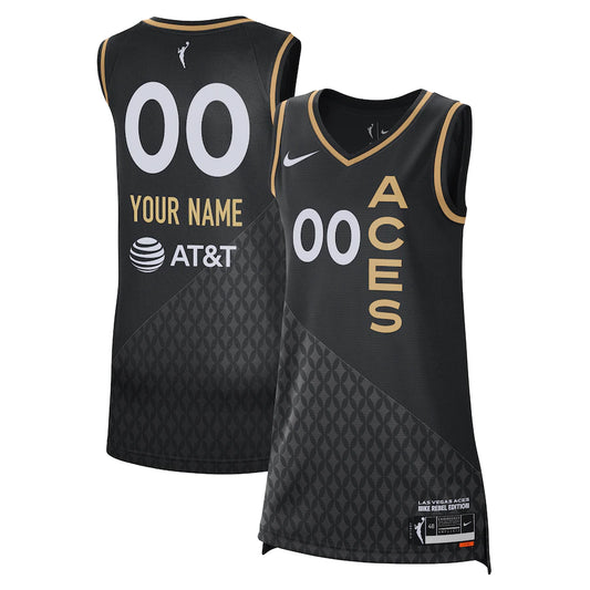 Unisex Las Vegas Aces Nike Black 2021 Victory Custom Jersey - Rebel Edition