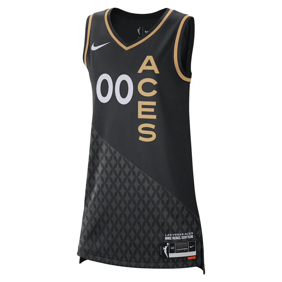 Unisex Las Vegas Aces Nike Black 2021 Victory Custom Jersey - Rebel Edition