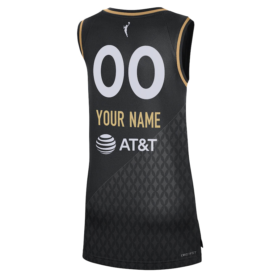 Unisex Las Vegas Aces Nike Black 2021 Victory Custom Jersey - Rebel Edition