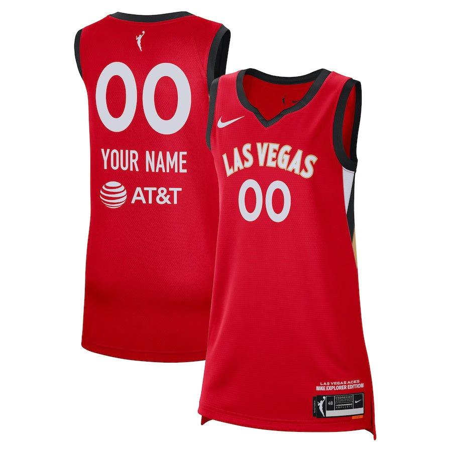 Unisex Las Vegas Aces Nike Red 2021 Victory Custom Jersey - Explorer Edition