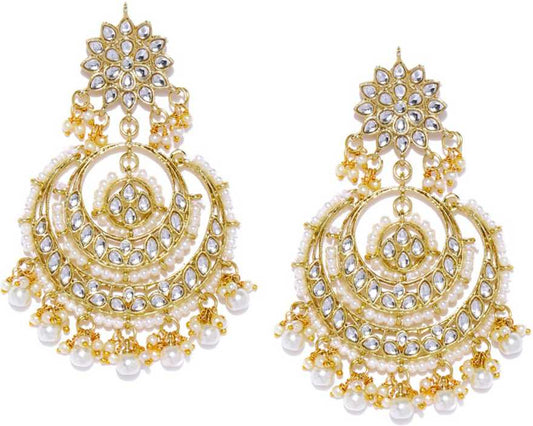 Ethnic Zinc Chandbali Earring