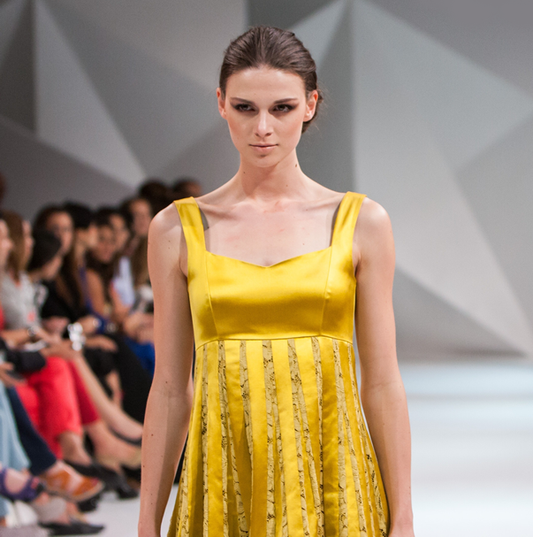 Yellow Empire Waist Top