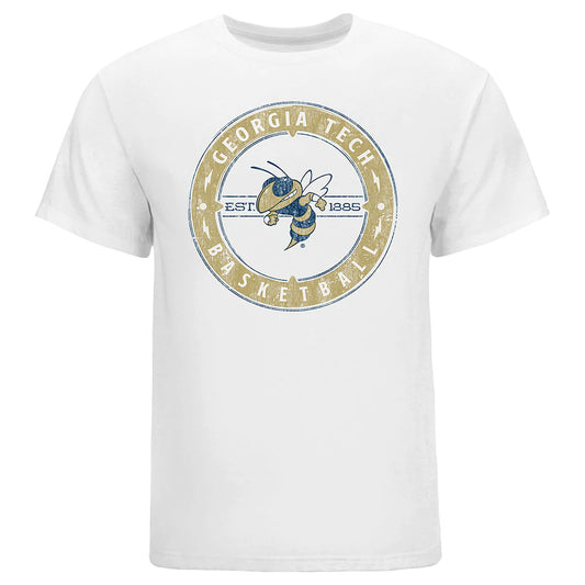 Georgia Tech Yellow Jackets Basketball Circle T-Shirt