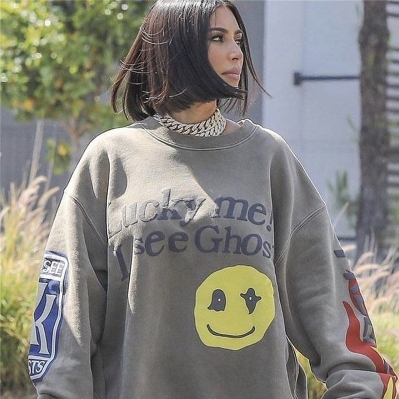 Kanye West Hoodies “Lucky me I see Ghosts”