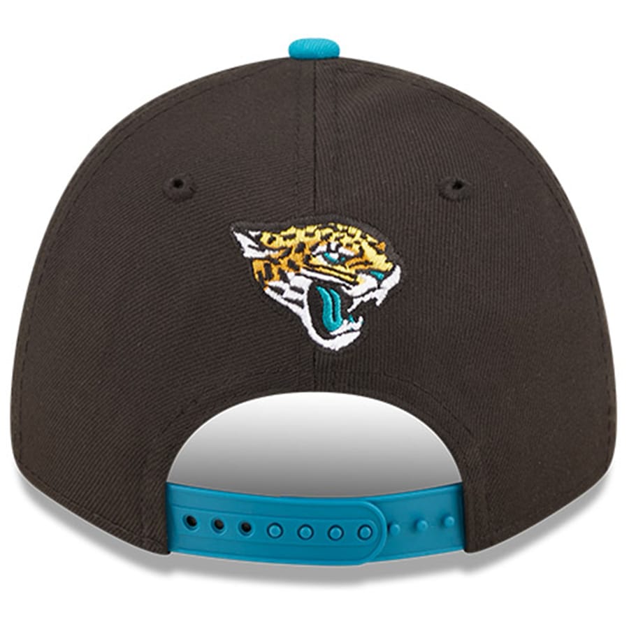 Men's Jacksonville Jaguars New Era Black/Teal 2022 NFL Draft 9FORTY Adjustable Hat