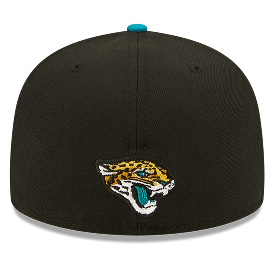 Men's Jacksonville Jaguars New Era Black/Teal 2022 NFL Draft On Stage 59FIFTY Fitted Hat
