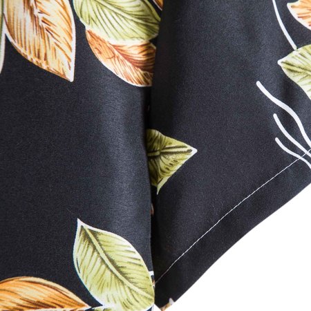 Mens Short Sleeve Casual Printing Hawaiian Shirt